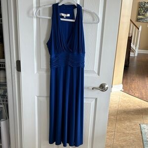 Evan Picone Royal Blue Midi Dress Size 6P.  Dry Clean